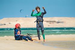 Western Sahara, Dakhla, West Point surf and kitesurf centre for surf and kitesurf holidays- kitesurf lesson